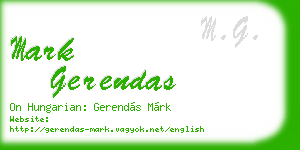 mark gerendas business card